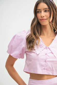 Aurora Puff Sleeve Button Down Top and Bubble Skirt Set — thumbnail 9