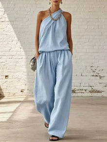Selene Sleeveless Top and Wide-Leg Pants Set — thumbnail 8