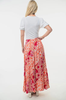 Olwen High Waisted Floral Woven Skirt — thumbnail 2