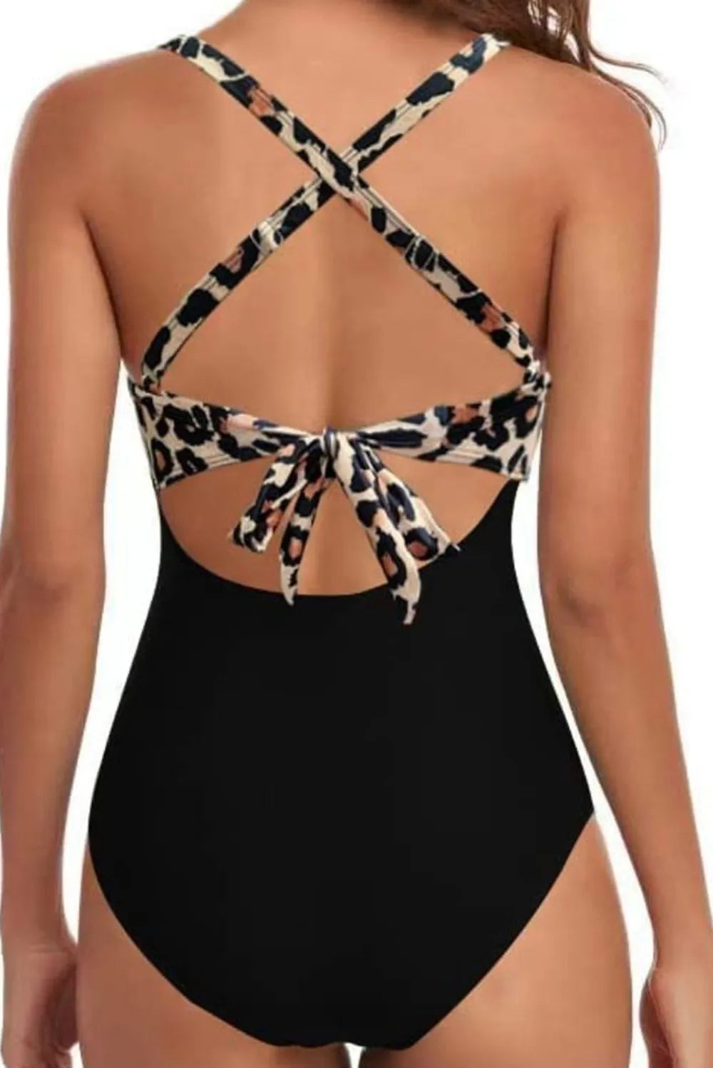 Diana Tied Crisscross Cutout One-Piece Swimwear — view 6