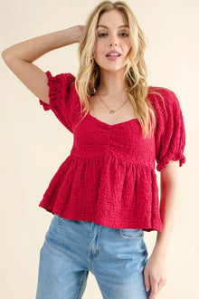 Ishtar Lovely Textured and Smocked Top — thumbnail 5