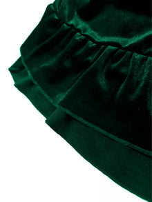 Aurora Ruffled Velvet Elastic Waist Skirt — thumbnail 14