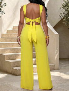 Eos Backless Twist Top and Wide-Leg Pants Set — thumbnail 2