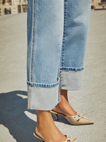 Eos High Waisted Straight Leg Rolled Jeans — thumbnail 17