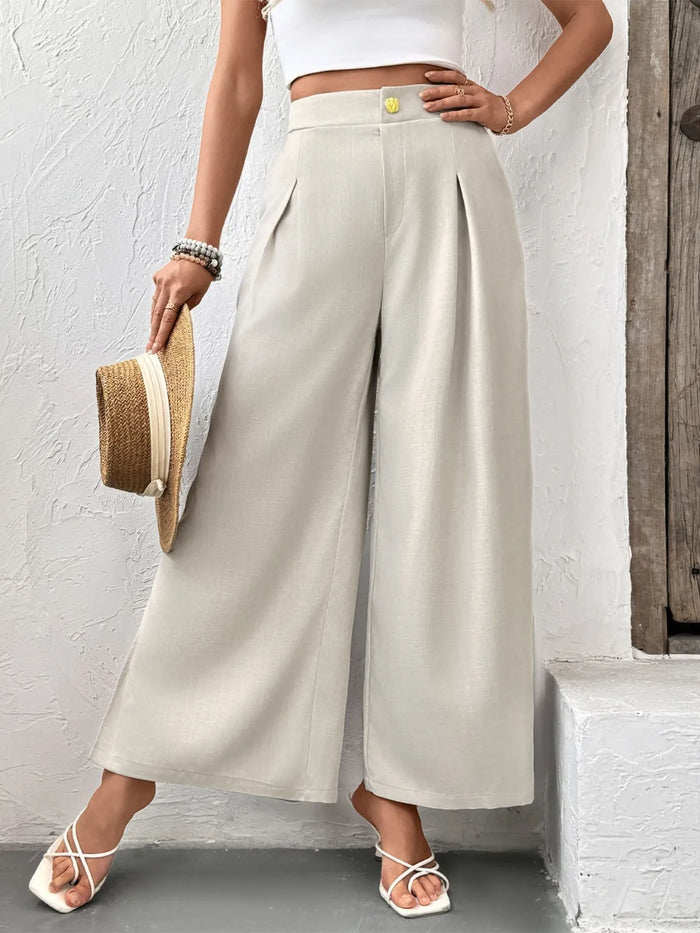 Maat Pleated Wide Leg Pants