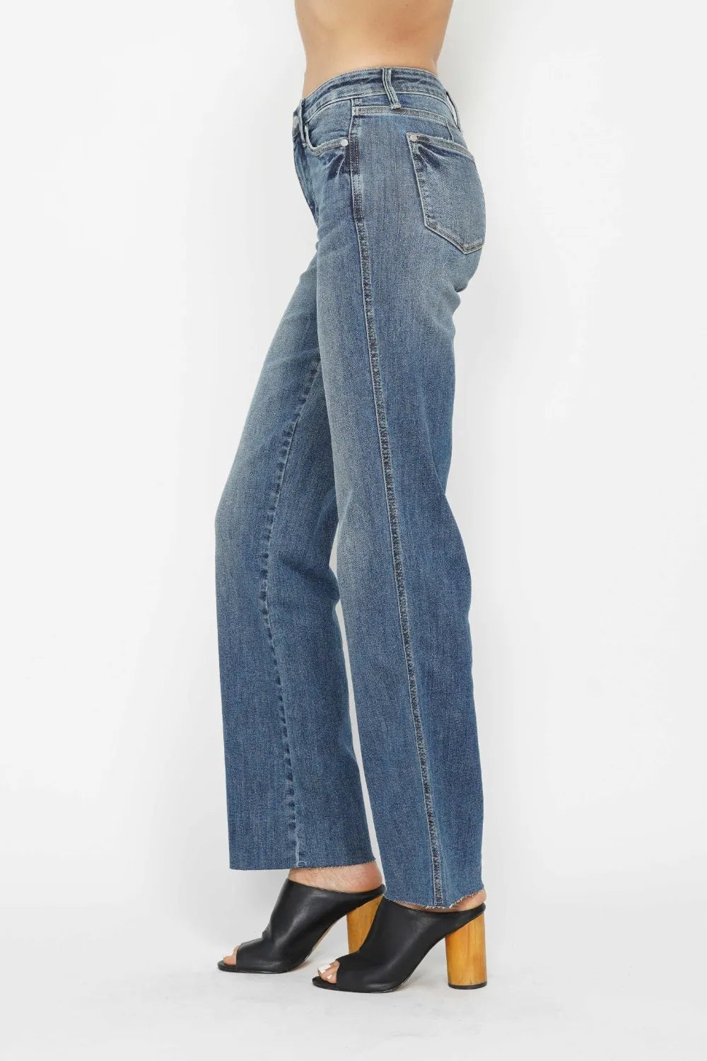 Bastet Tummy Control Straight Jeans — view 4