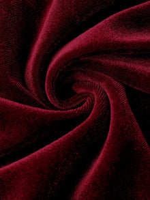 Aurora Ruffled Velvet Elastic Waist Skirt — thumbnail 10