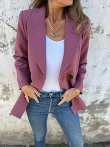 Athena Collared Neck Long Sleeve Blazer — thumbnail 13