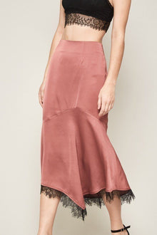 Aphrodite A Solid Woven Midi Skirt — thumbnail 2