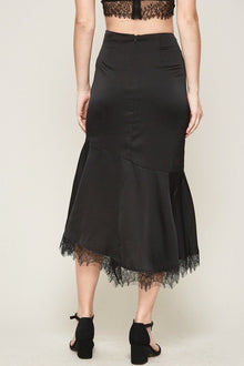 Lakshmi A Solid Woven Midi Skirt — thumbnail 4