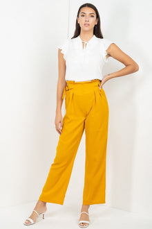 Asteria High Waist Paperbag Wide Pants — thumbnail 2