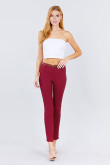 Juno Belted Textured Long Pants — thumbnail 2