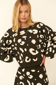 Vesta A Leopard Print Pullover Sweater — thumbnail 2