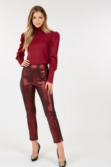 Fortuna Animal Skin Vinyl Ankle Pants — thumbnail 1