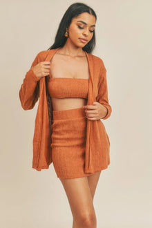 Vesta Cardigan Solid Color 3 Piece Set — thumbnail 1