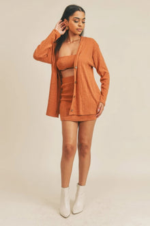 Vesta Cardigan Solid Color 3 Piece Set — thumbnail 3