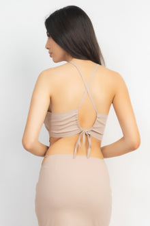 Kali Asymmetrical Cross Back Top & Skirts Set — thumbnail 5