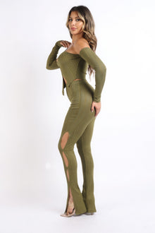 Gaia Cutout ribbed set — thumbnail 3