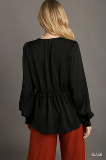 Nyx Nyx Satin Ruffle Top — thumbnail 4