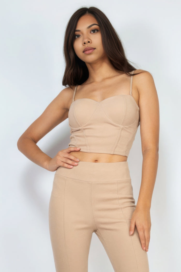 Inanna Corset Bustier Sweetheart Crop Top