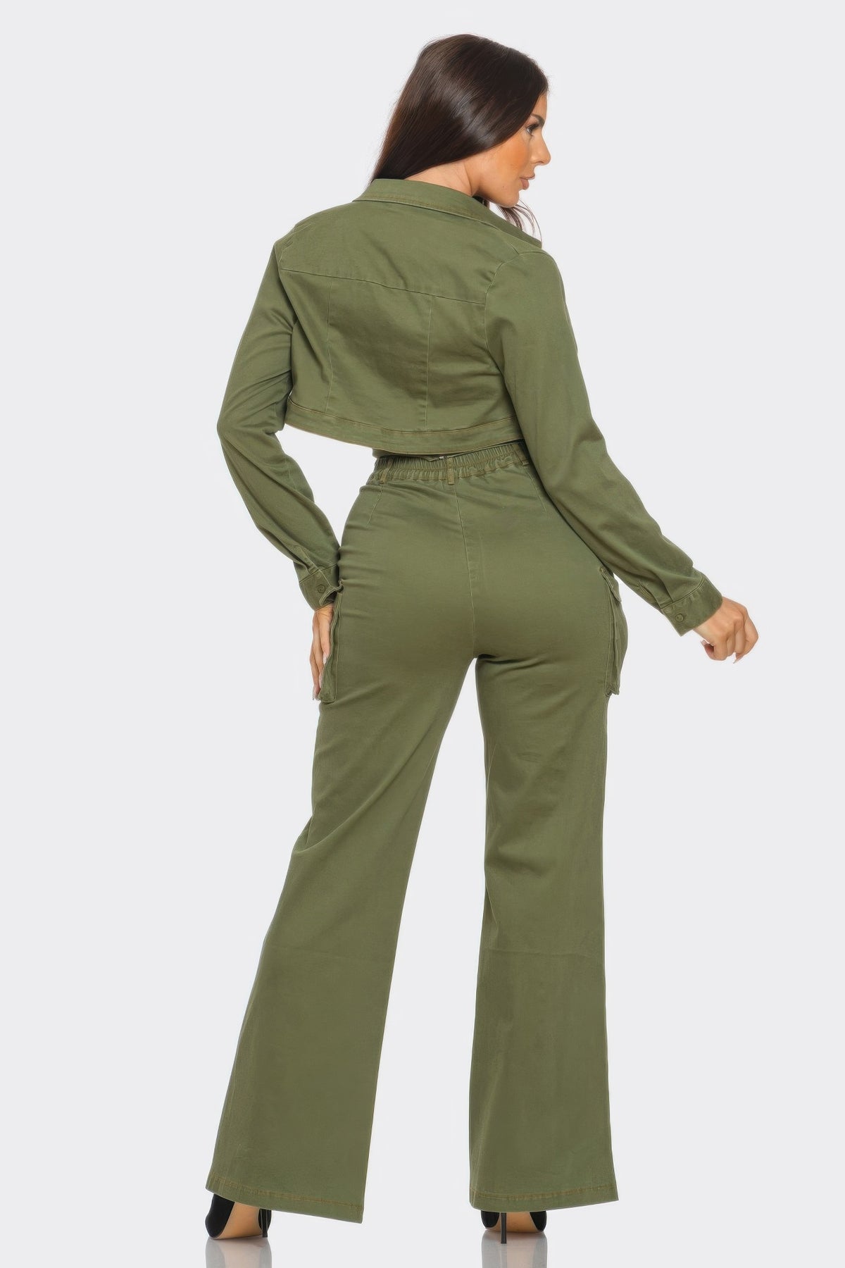 Rhea Crop Jacket 3pcs Set — view 5