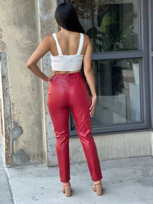 Sekhmet High Waisted Faux Leather Pu Skinny Jeans — thumbnail 4