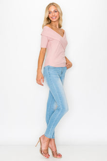 Parvati Off The Shoulder Crisscross Ribbed Top — thumbnail 7
