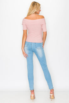 Parvati Off The Shoulder Crisscross Ribbed Top — thumbnail 10