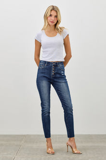 Sekhmet High Rise Ankle Skinny With Button Fly — thumbnail 4