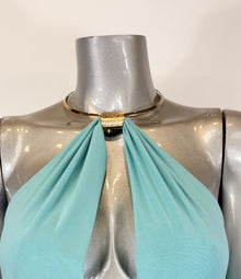 Inanna Strapless Necklace Detail Open Back Midi Dress — thumbnail 3
