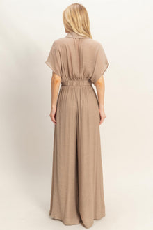 Maat Collared Wrap Top & Wide-leg Pants Set — thumbnail 5
