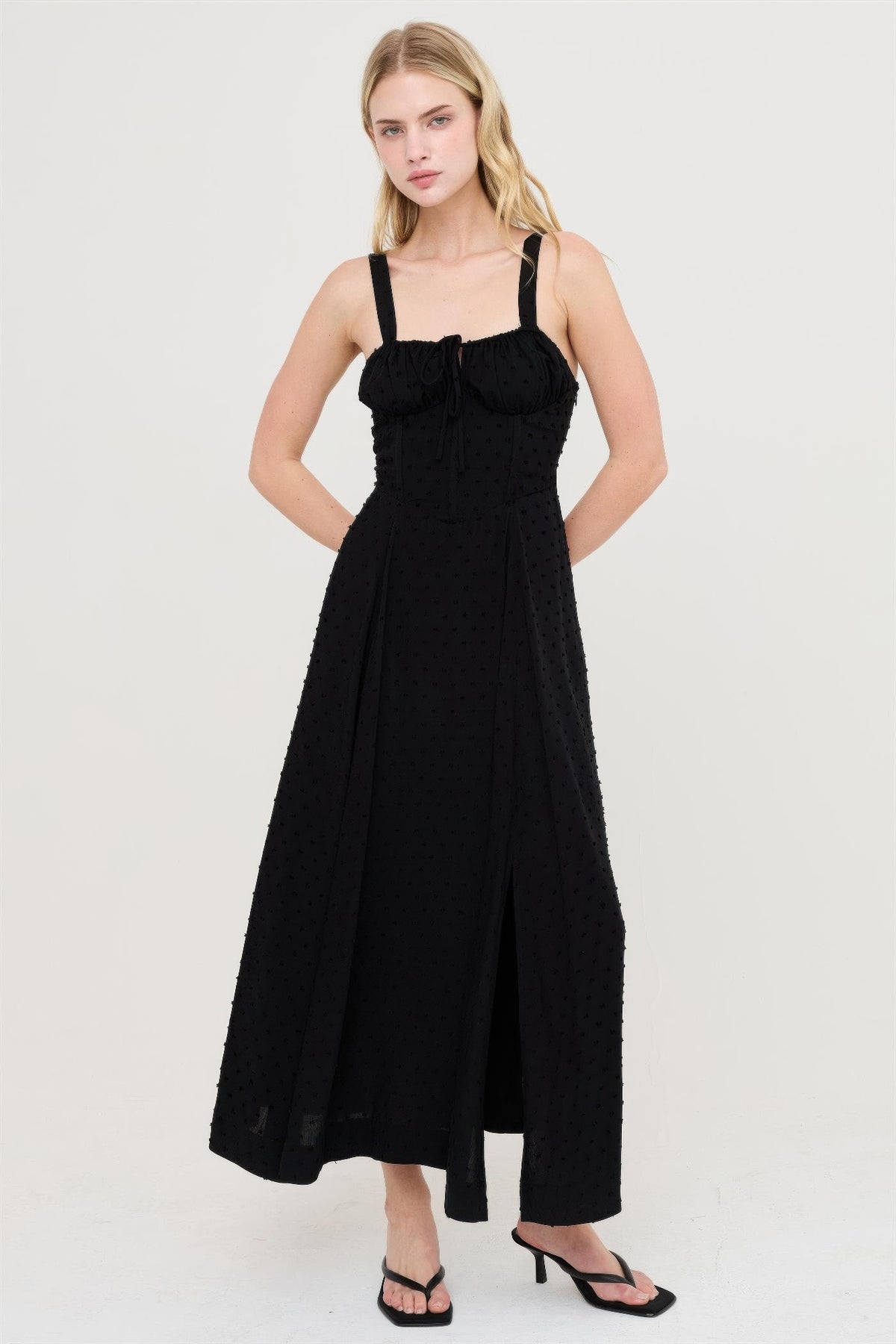 Durga Boned Tie-back Dress — view 2