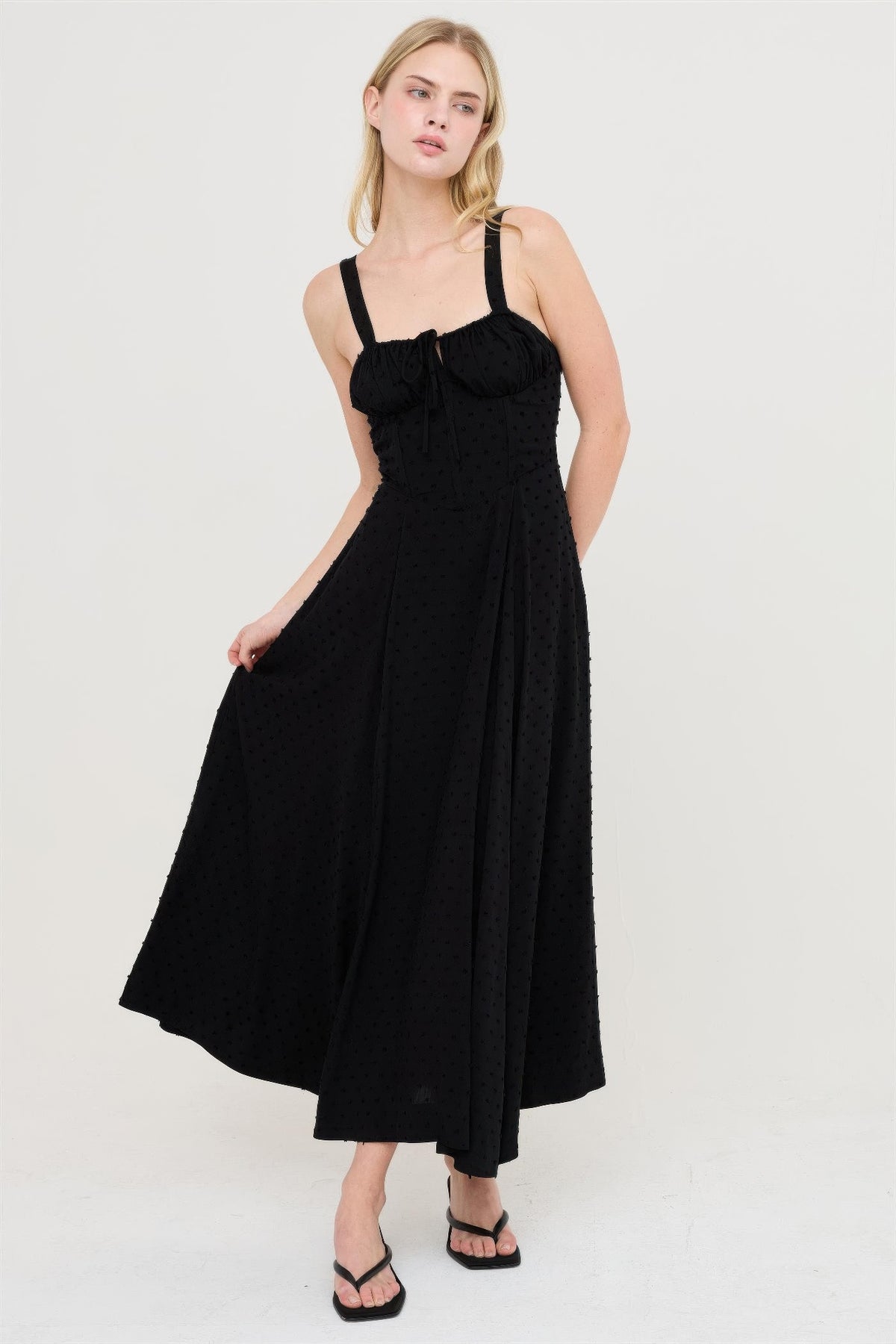Durga Boned Tie-back Dress — view 4