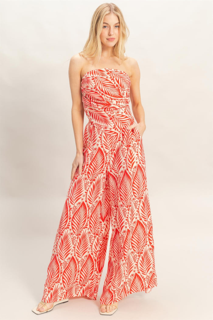 Maat Strapless Top & Pant Print Set