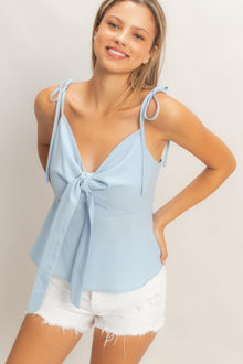 Parvati Tie Front Spaghetti Strap Top — thumbnail 3