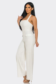 Hera Halter Neck Jumpsuit Whit Back Zipper — thumbnail 2