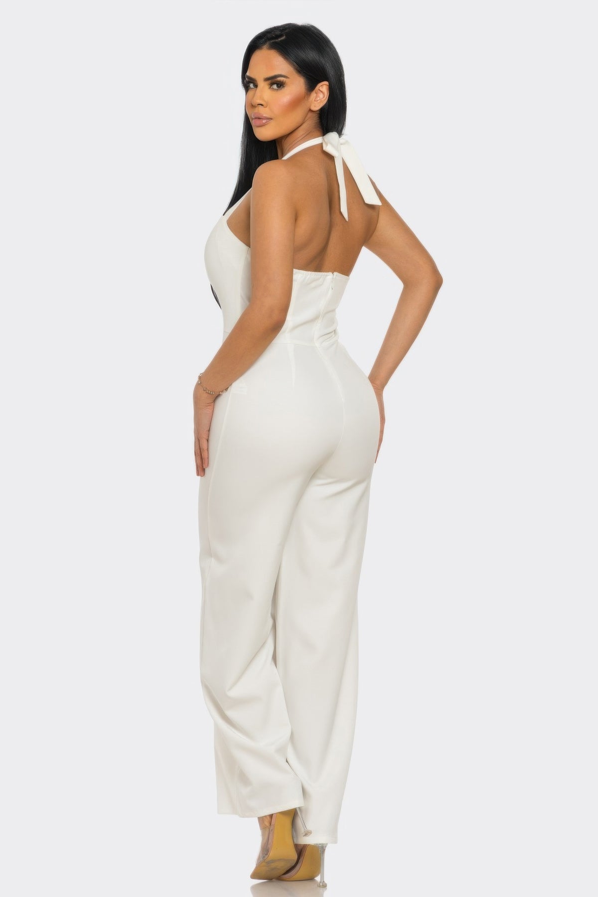 Hera Halter Neck Jumpsuit Whit Back Zipper — view 4