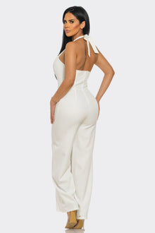 Hera Halter Neck Jumpsuit Whit Back Zipper — thumbnail 4