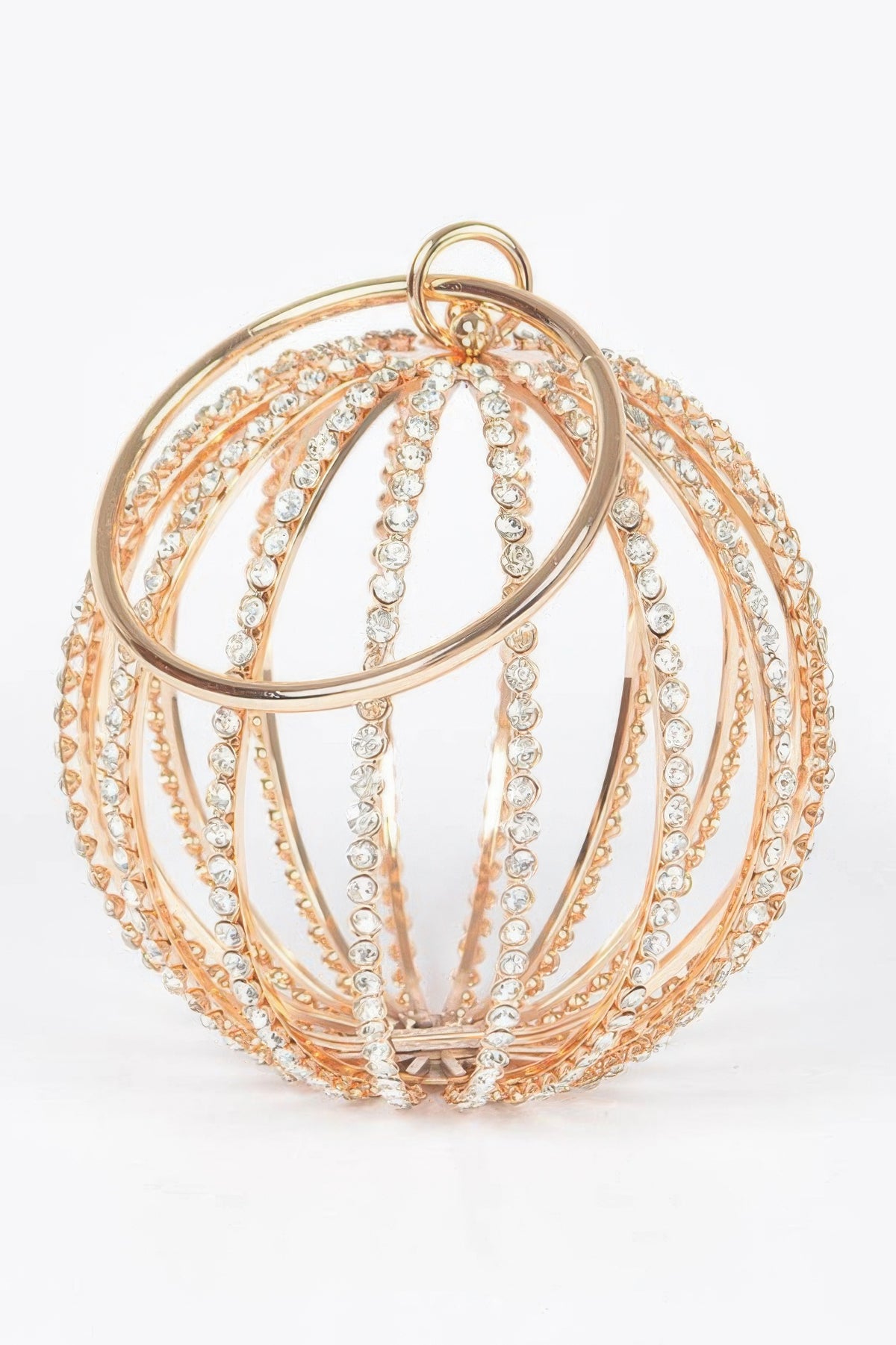 Durga Rhinestone Round Cage Party Bag — view 3