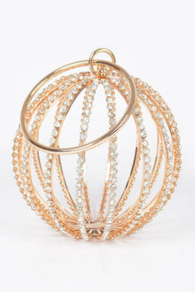 Durga Rhinestone Round Cage Party Bag — thumbnail 3