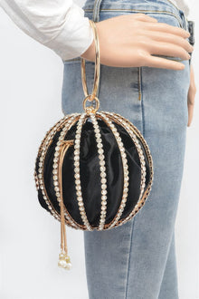 Durga Rhinestone Round Cage Party Bag — thumbnail 5