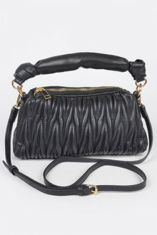 Pele Quilted Faux Leather Top Handle Bag — thumbnail 1