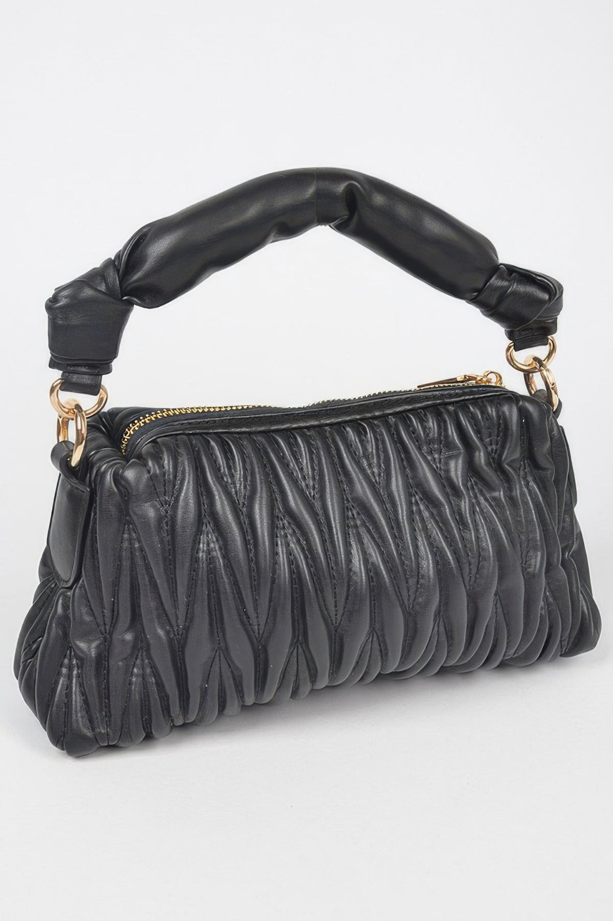 Pele Quilted Faux Leather Top Handle Bag — view 3