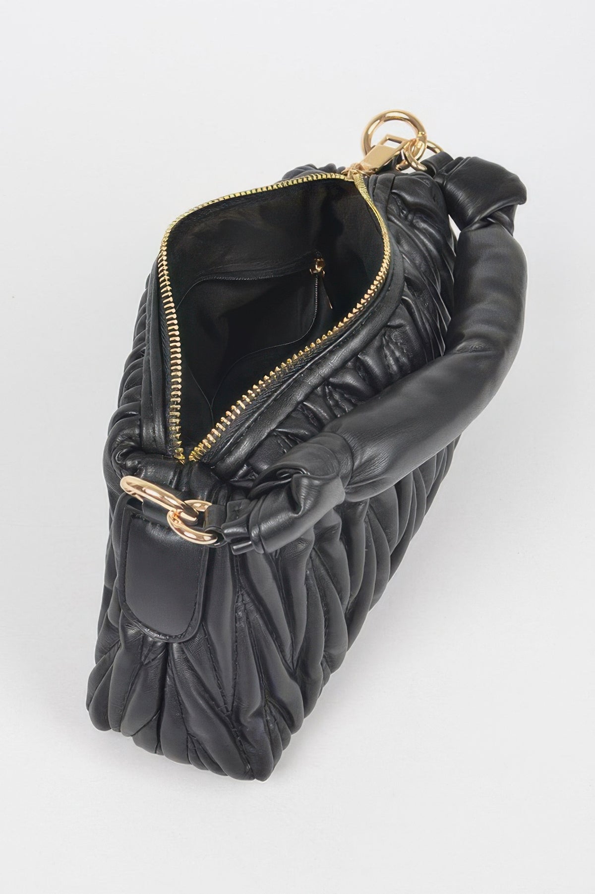 Pele Quilted Faux Leather Top Handle Bag — view 5