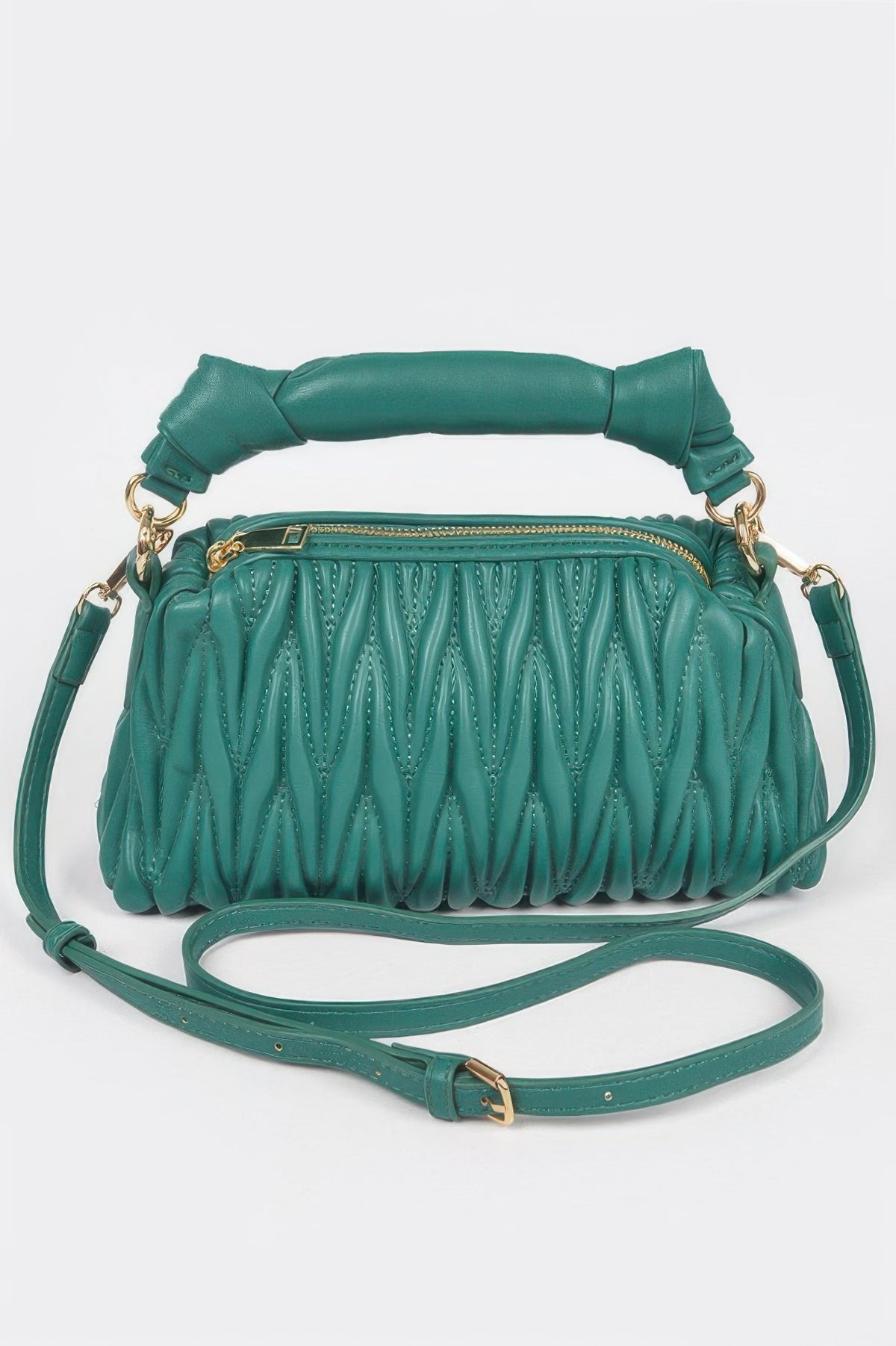 Pele Quilted Faux Leather Top Handle Bag — view 8