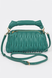 Pele Quilted Faux Leather Top Handle Bag — thumbnail 8