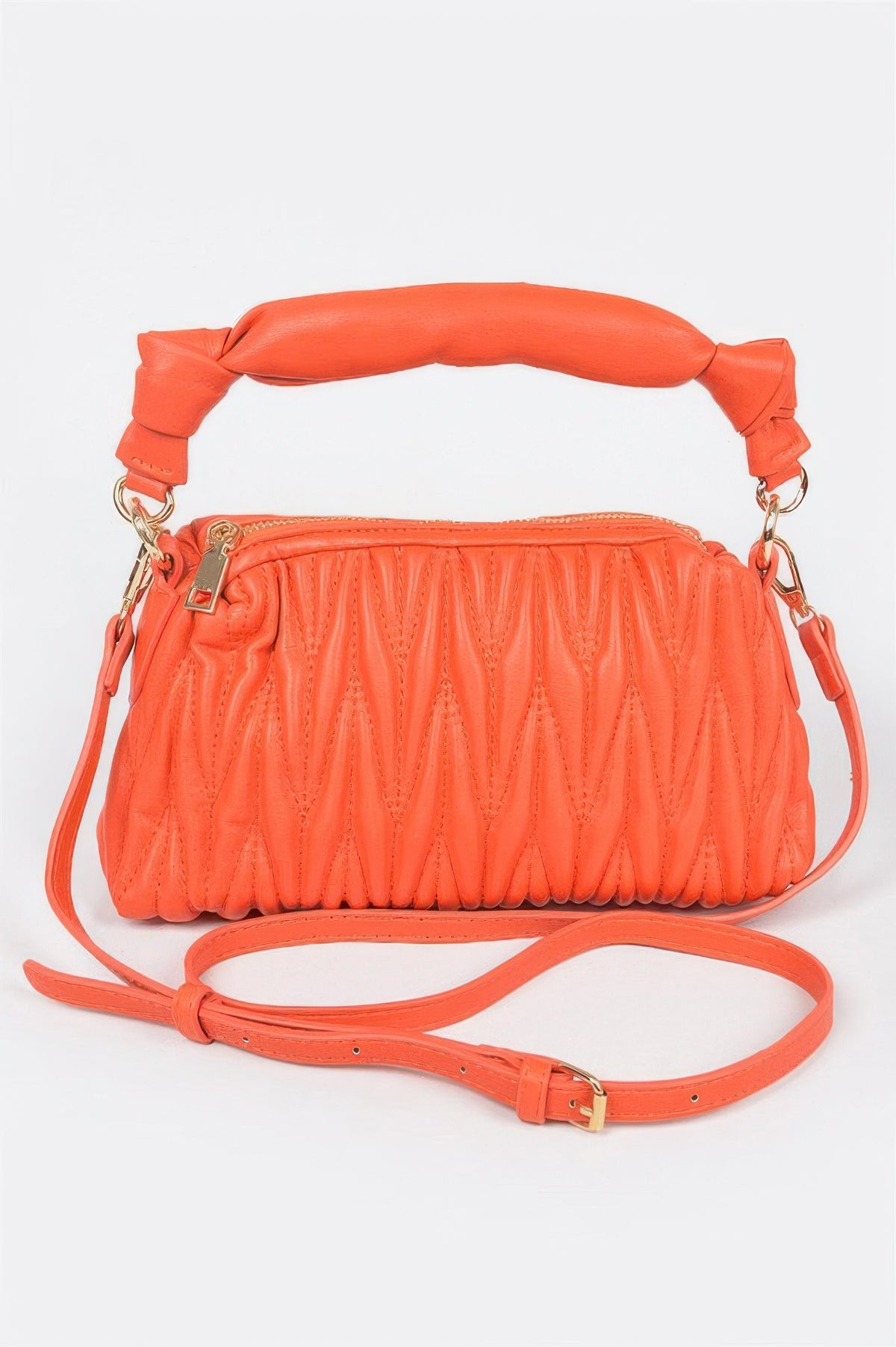 Pele Quilted Faux Leather Top Handle Bag — view 10