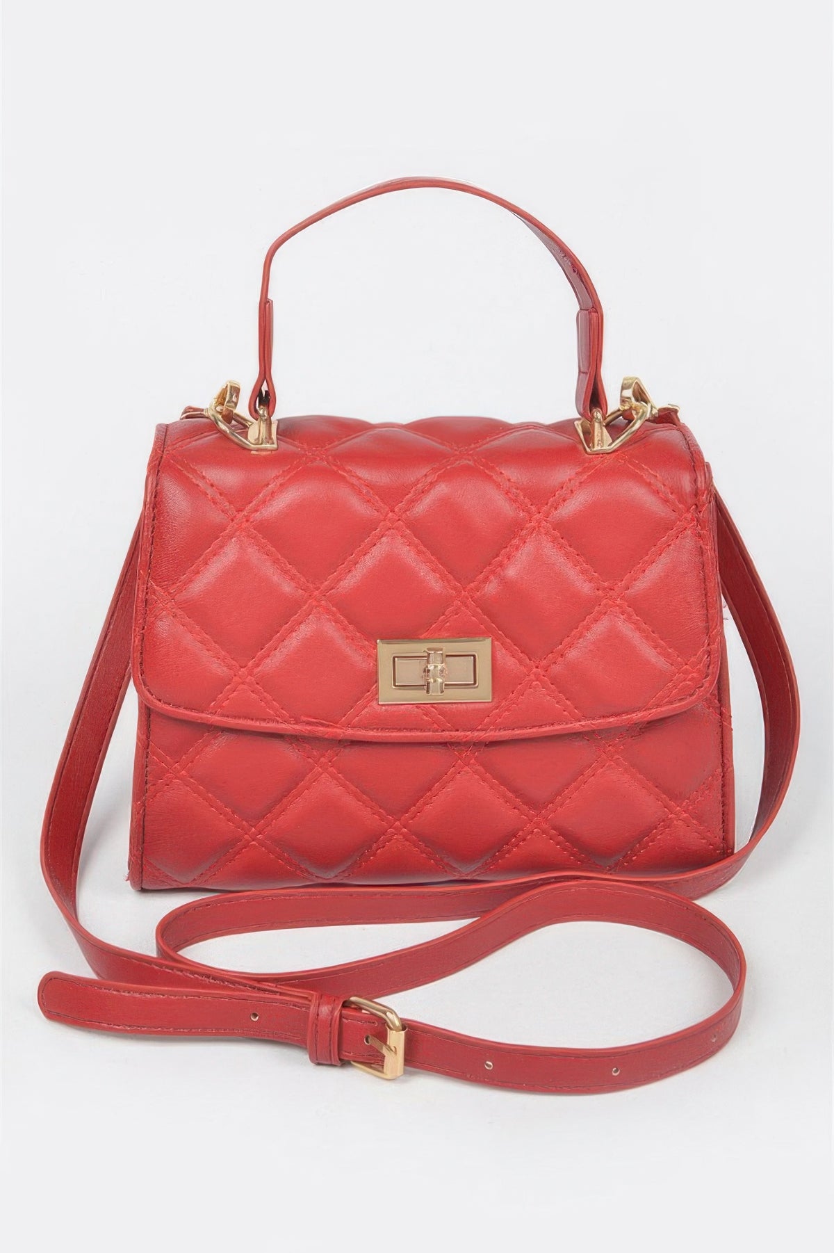Asteria Quilted Top Handle Crossbody Bag — view 3