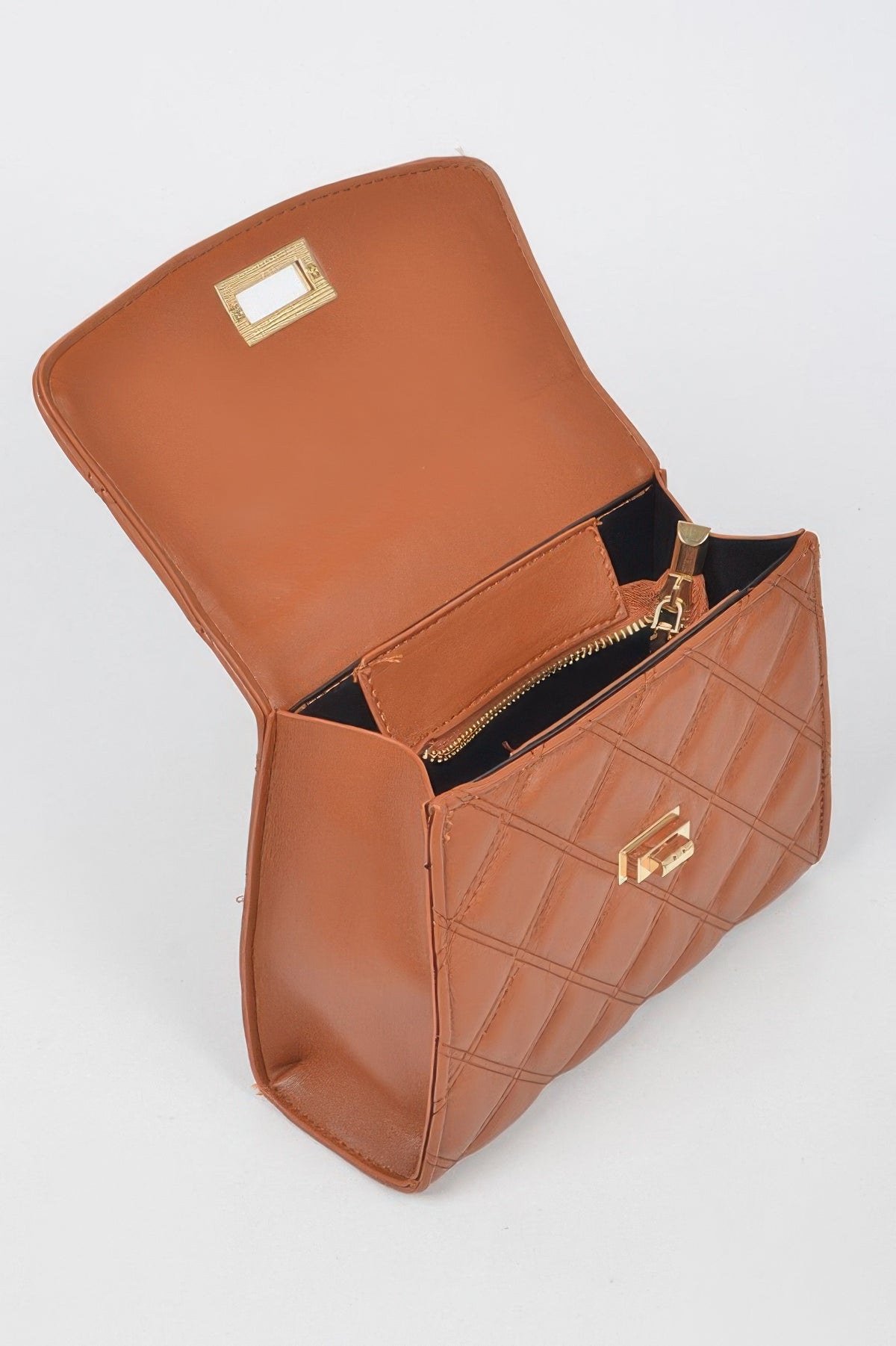 Asteria Quilted Top Handle Crossbody Bag — view 8
