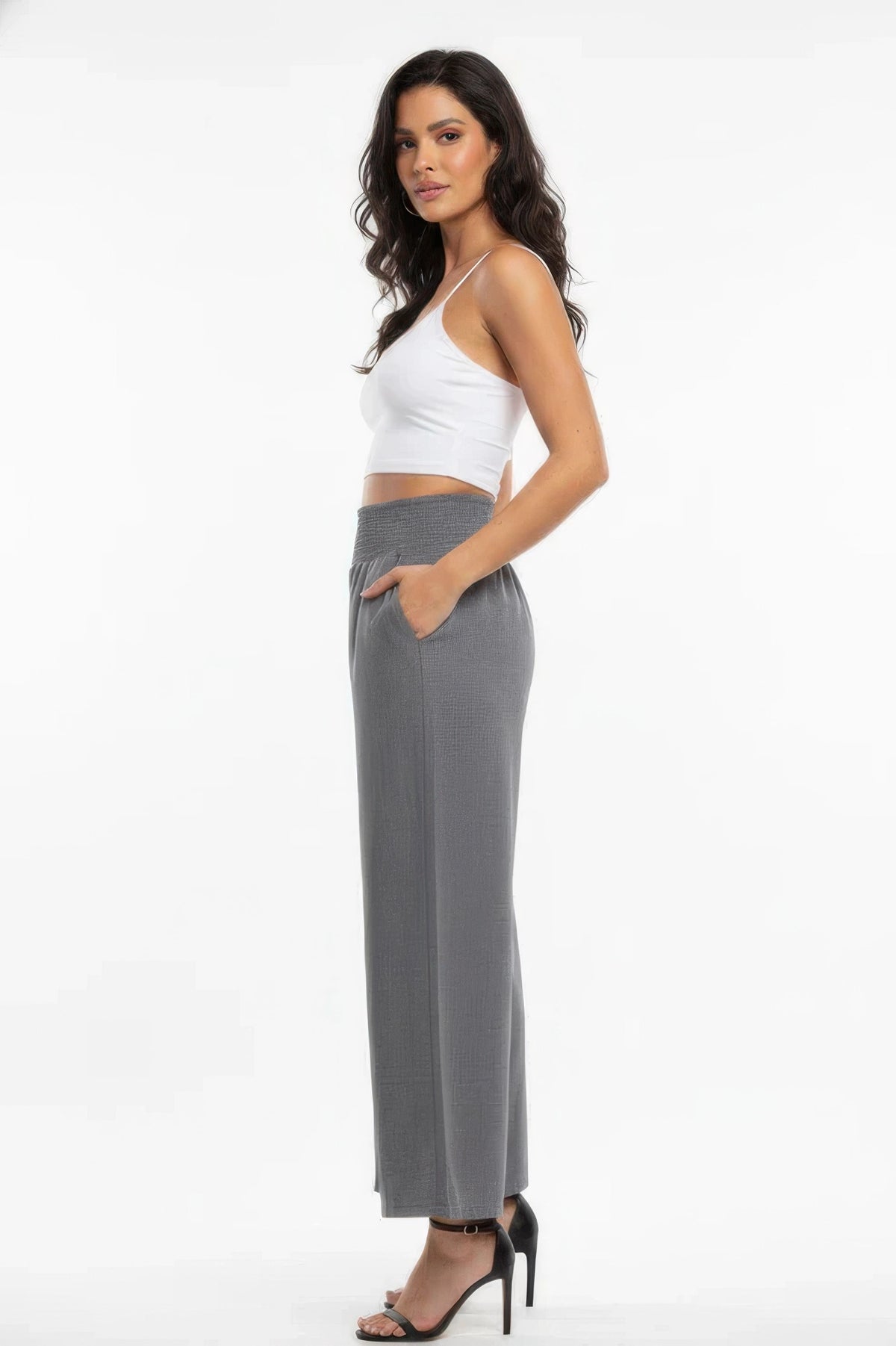 Hathor Lightweight High-waisted Wide-leg Lounge Pants — view 2